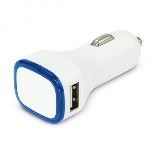 White Blue Callisto Car Chargers